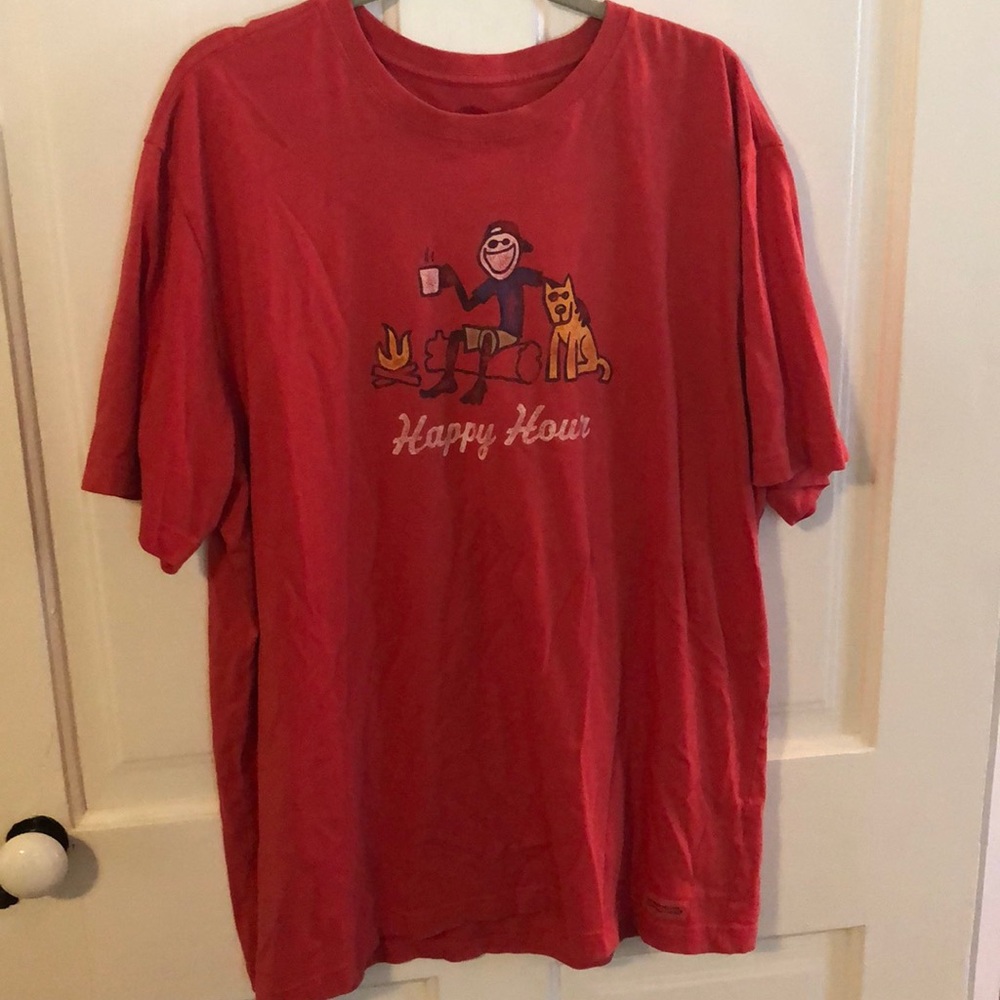 Life is good happy hour tee